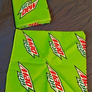Mountain Dew bandana, pack of 2!